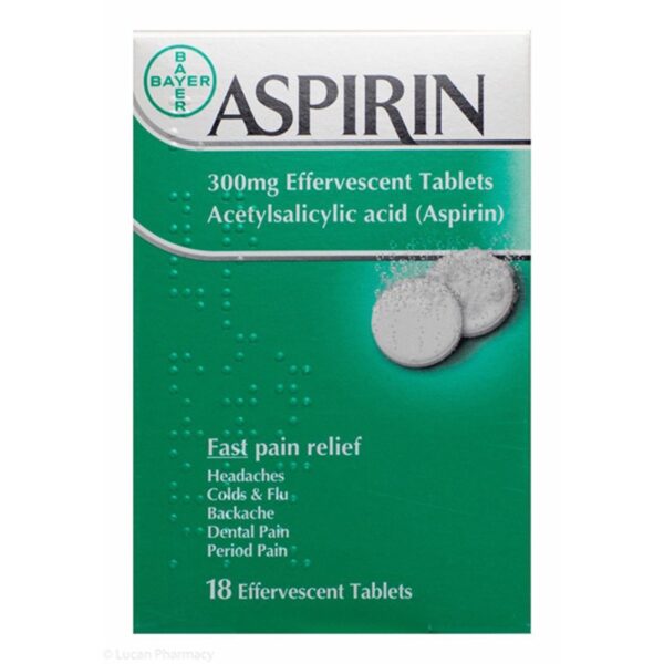 Aspirin 300mg Effervescent tablets 18Pk | HealthWise