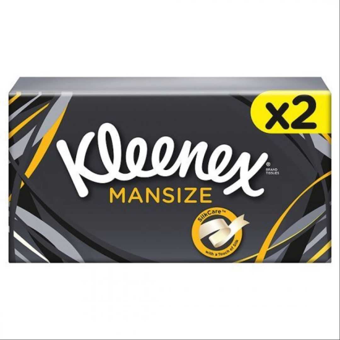 Kleenex Original Extra Large Tissues 65 Sheets 3 Ply 2 Pack