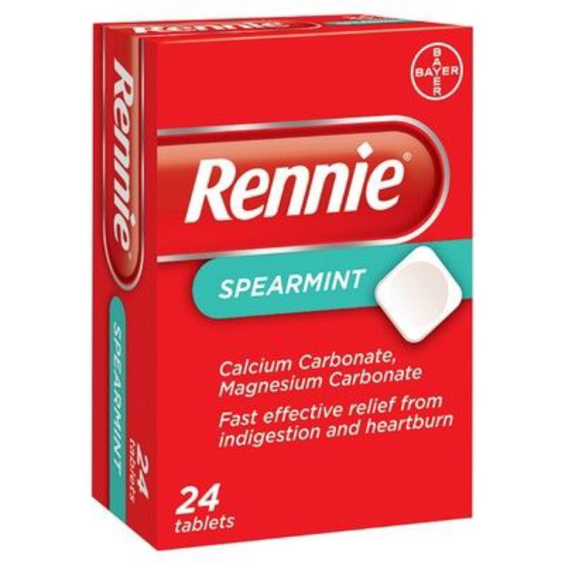 Rennie Spearmint 680mg / 80mg Chewable Tablets