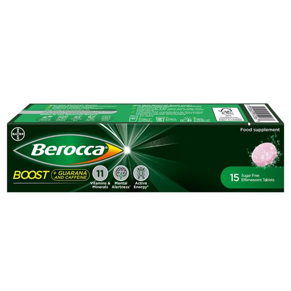 Berocca Boost Effervescent Tablets (15s) – Energy & Focus