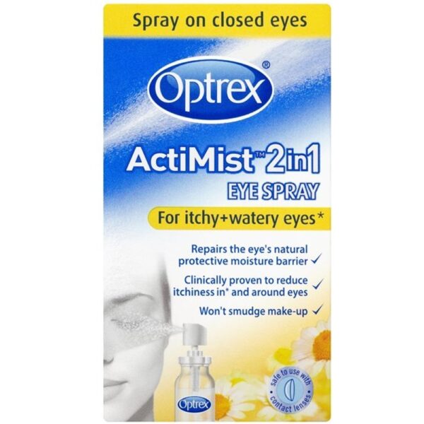 Optrex 2-in-1 Actimist Itchy And Watery Eye Spray, 10 Ml 