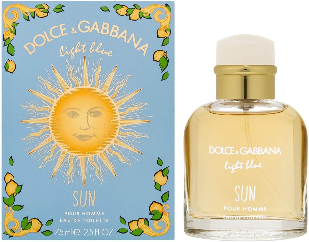 Dolce & Gabbana Light Blue Sun Pour Homme Eau de Toilette 75ml Spray ...
