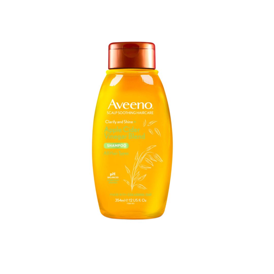 Aveeno Clarify And Shine+ Apple Cider Vinegar Shampoo 354ml