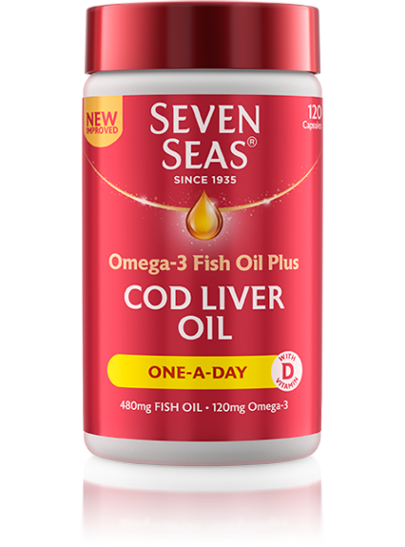 Seven Seas Cod Liver Oil One-A-Day With Vitamin D 120Pk