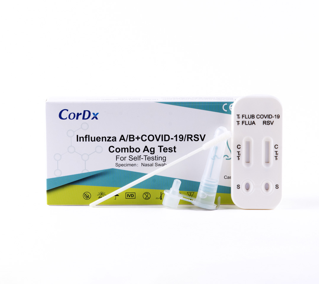 CorDx 4 In 1 Combo Antigen (Covid-19/ Influenza A+B/ RSV)