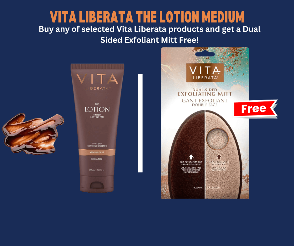 Vita Liberata The Lotion Medium | Gradual Tan With Free Exfoliating Mitt