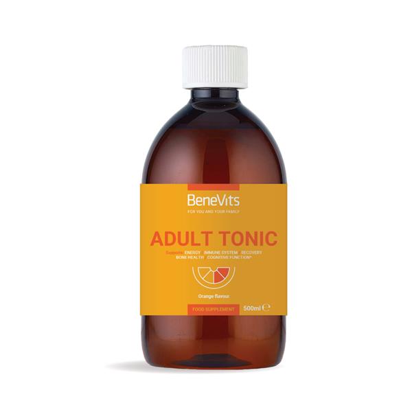 BeneVits Adult Tonic Orange 500ml | Daily Multivitamin For Energy & Immunity
