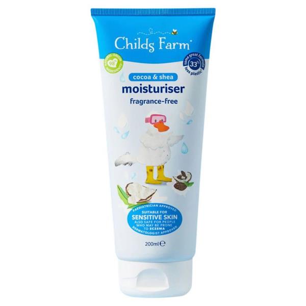 Childs Farm Cocoa & Shea Moisturiser 200ml | For Sensitive & Eczema-Prone Skin