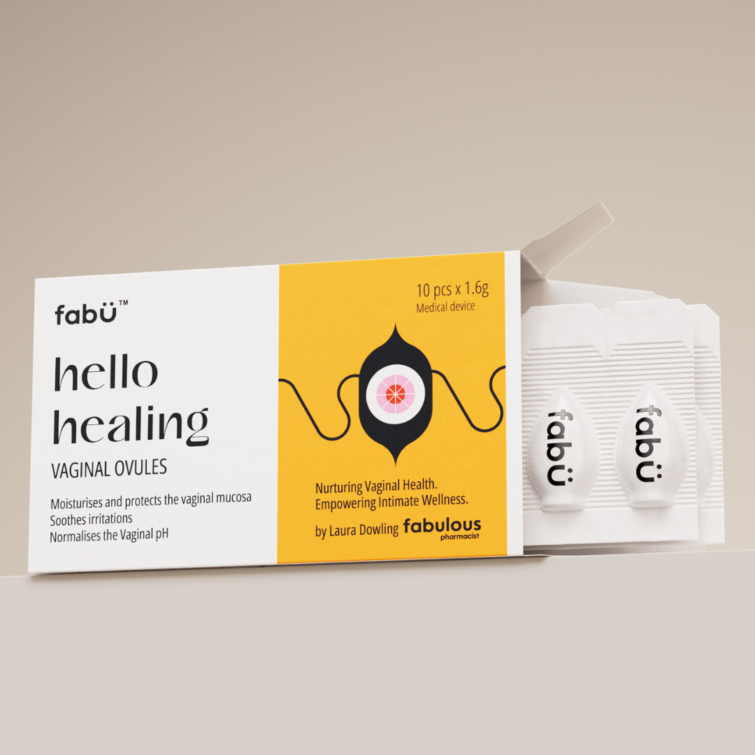 FabÜ Hello Healing Vaginal Ovules | Relieve Vaginal Dryness
