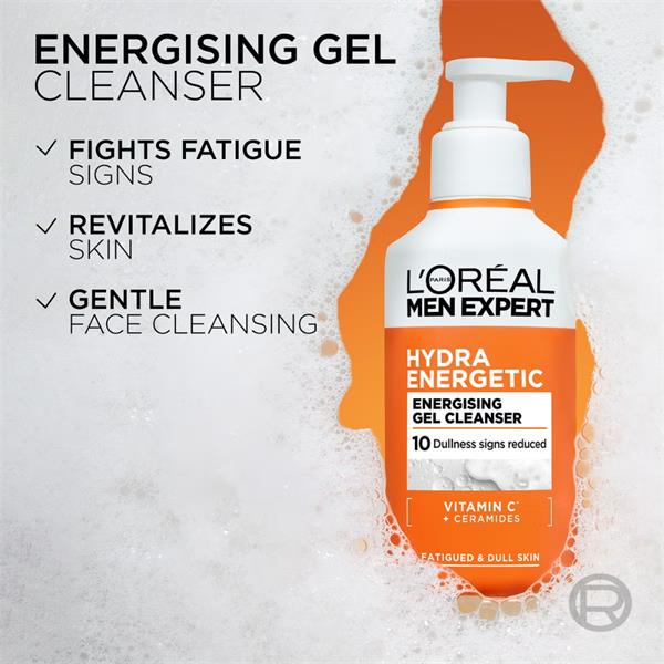L'Oréal Men Expert Hydra Energetic Gel Cleanser 260ml - Image 3